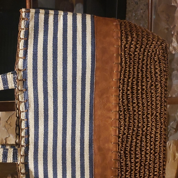 Summer beach vibe purse blue and brown - Picture 2 of 11
